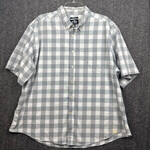 Pacific Outfitters XXL Check Shirt Short Sleeve Button Down Pocket